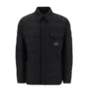 ( New Season ) Dolce & Gabbana Logo Patch Quilted Buttoned Jacket - Black