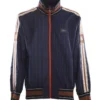 ( New Season ) Dolce & Gabbana Striped Logo Patch Zipped Bomber Jacket - Multi