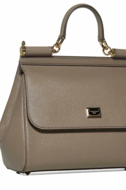 ( New Season ) Dolce & Gabbana Sicily Medium Tote Bag - Grey -Cheap Vestureo Store f9e23d6529db01c468c4d73781961934