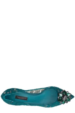 ( New Season ) Dolce & Gabbana Taormina Lace Embellished Pumps - Green -Cheap Vestureo Store f9ef3f4391e526a2e13fe9ffd2acfb1f