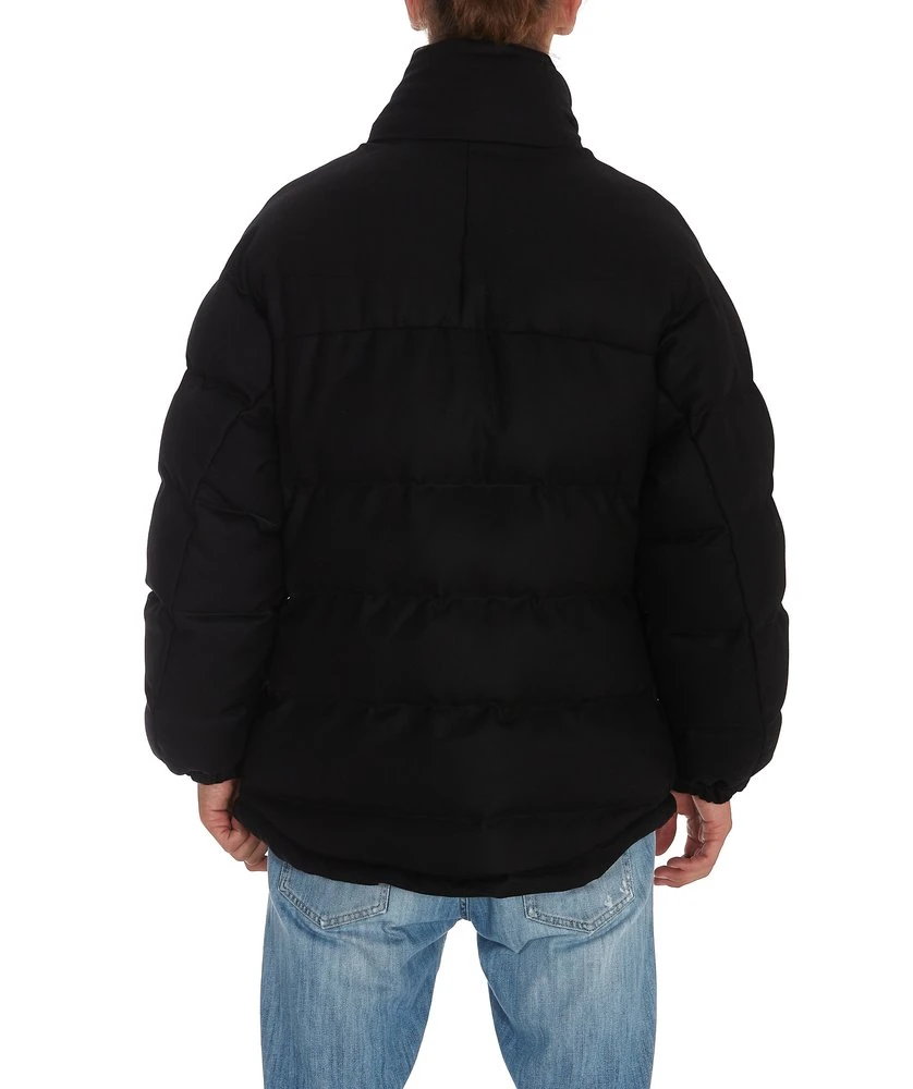 Dolce & Gabbana Logo Plaque Padded Coat - Black 2 Dolce & Gabbana Logo Plaque Padded Coat - Black - Image 2