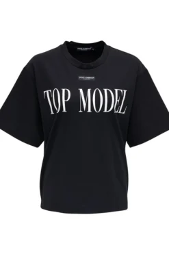 Dolce & Gabbana Top Model Printed T-Shirt - Black
