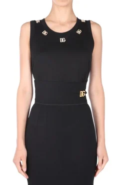 Dolce & Gabbana Logo Plaque Crewneck Jersey Top - Black 10 Dolce & Gabbana Logo Plaque Crewneck Jersey Top - Black -Cheap Vestureo Store faad94cc4fbc2085e0332a14eaba6148