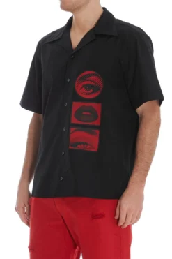 ( New Season ) Dolce & Gabbana Patch Hawaiian Shirt - Black -Cheap Vestureo Store fab4738ff7cbfcc330f91cd56a7ea524