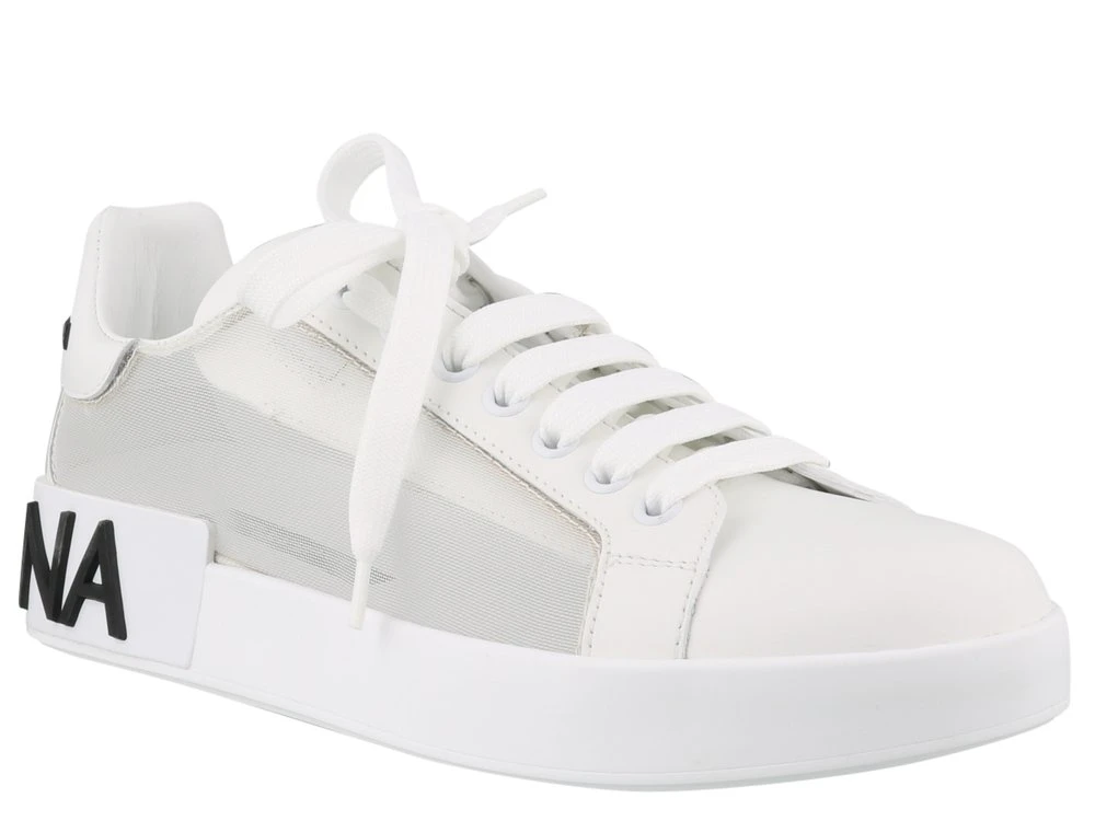 Dolce & Gabbana Portofino Lace-Up Sneakers - White 2 Dolce & Gabbana Portofino Lace-Up Sneakers - White - Image 2
