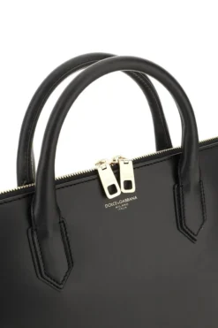 ( New Season ) Dolce & Gabbana Monreal Logo Detailed Briefcase - Black -Cheap Vestureo Store fc94e5c0a8a90b075ae6324d6b08af46