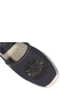 Dolce & Gabbana DG Logo Embroidered Espadrilles - Black -Cheap Vestureo Store fcd844e1e048cc3be43ed843dce6e42f