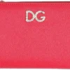 Dolce & Gabbana Logo Embellished Wallet - Red