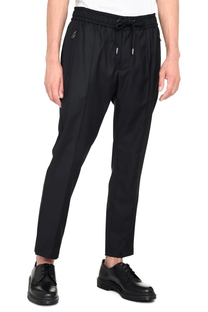Dolce & Gabbana Logo Patch Pants - Black 3 Dolce & Gabbana Logo Patch Pants - Black - Image 3