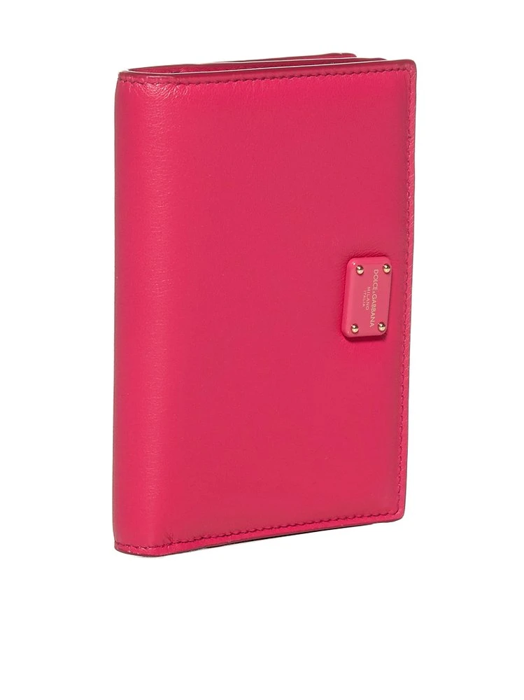 Dolce & Gabbana Logo Plaque Wallet - Pink 3 Dolce & Gabbana Logo Plaque Wallet - Pink - Image 3