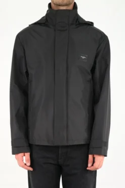 Dolce & Gabbana Logo Plaque Hooded Jacket - Black