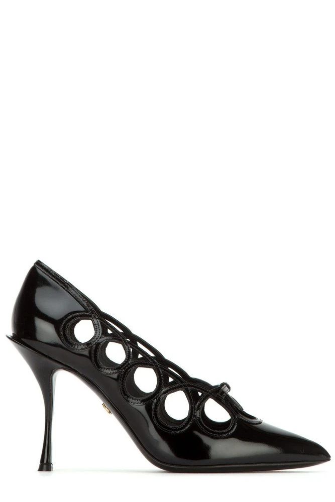 Dolce & Gabbana Lori Cut-Out Pumps - Black 1 Dolce & Gabbana Lori Cut-Out Pumps - Black