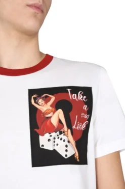Dolce & Gabbana Graphic Print T-Shirt - White -Cheap Vestureo Store fe6450d3dbe8500c9fae940c6a4835a2