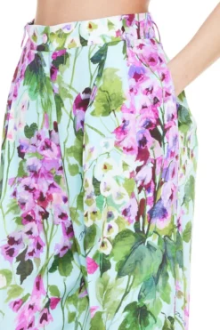 ( New Season ) Dolce & Gabbana Bluebell-Print Charmeuse Pants - Multi -Cheap Vestureo Store fe7f5d5da555994ddaadbae83b0cb3ee