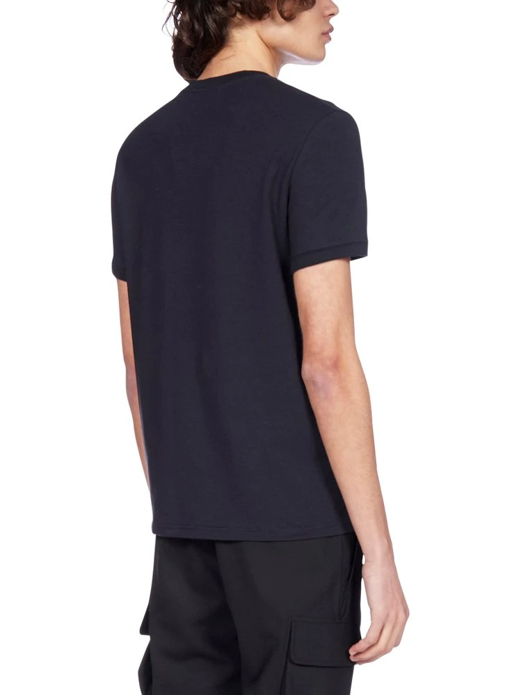 ( New Season ) Dolce & Gabbana Logo Embroidered Crewneck T-Shirt - Navy 3 ( New Season ) Dolce & Gabbana Logo Embroidered Crewneck T-Shirt - Navy - Image 3