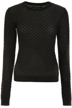 Dolce & Gabbana Crew-Neck Knitted Sweater - Black