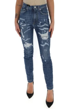 Dolce & Gabbana Distressed Skinny Jeans - Blue -Cheap Vestureo Store ffa0a4ef17a0e5ff0b283f193345037d