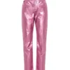 Dolce & Gabbana Metallic Effect Straight-Leg Jeans - Pink