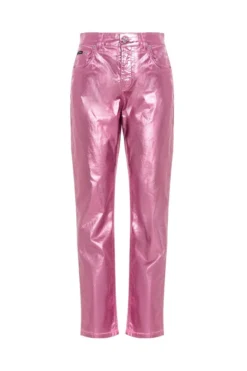 Dolce & Gabbana Metallic Effect Straight-Leg Jeans - Pink